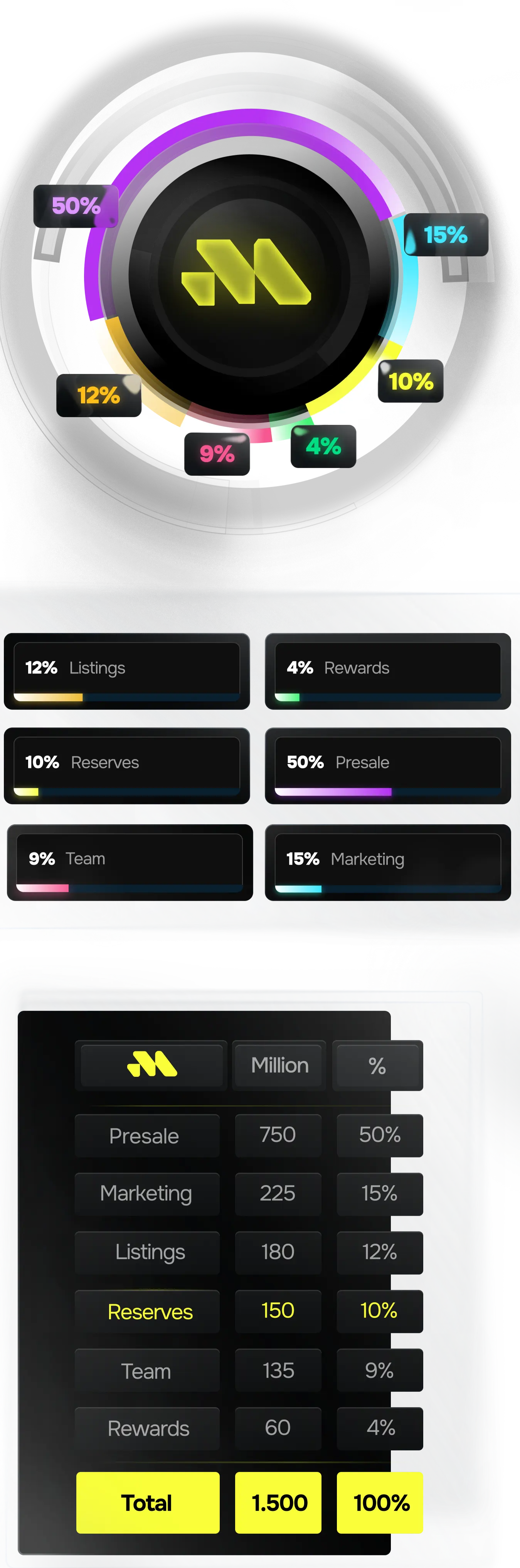 Tokenomics mobile illustration